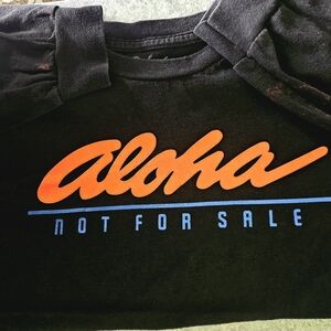 Vintage Vibes Aloha Graphic Long Sleeve T-Shirt